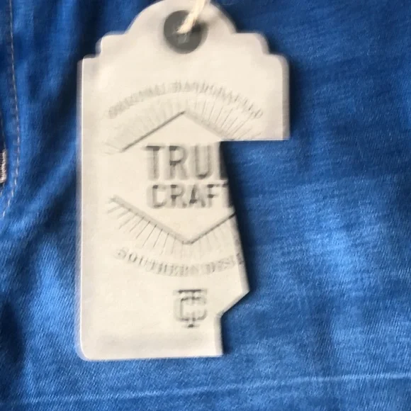 NWT True Craft Original Handcrafted Southern Design Jeans 18 curvy dark blue - Picture 3 of 12